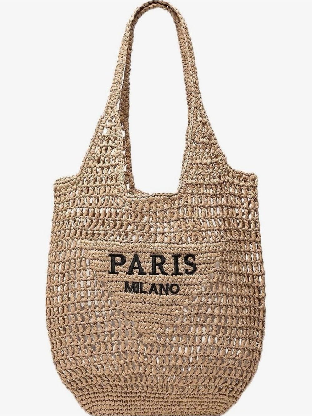 Straw Tote Beach Bag